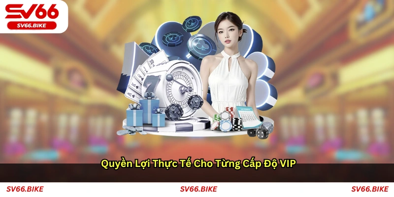 Quyền lợi thực tế cho từng cấp độ VIP